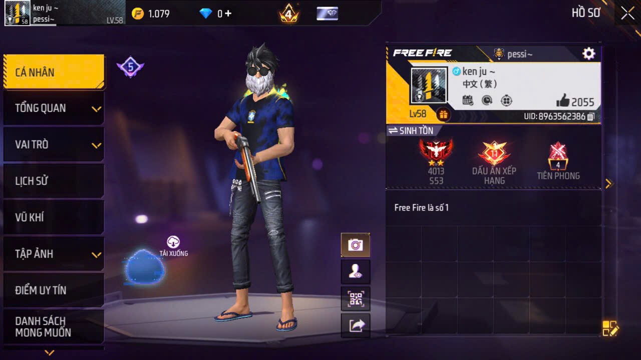 Ảnh 4 tài khoản Free Fire #FF216