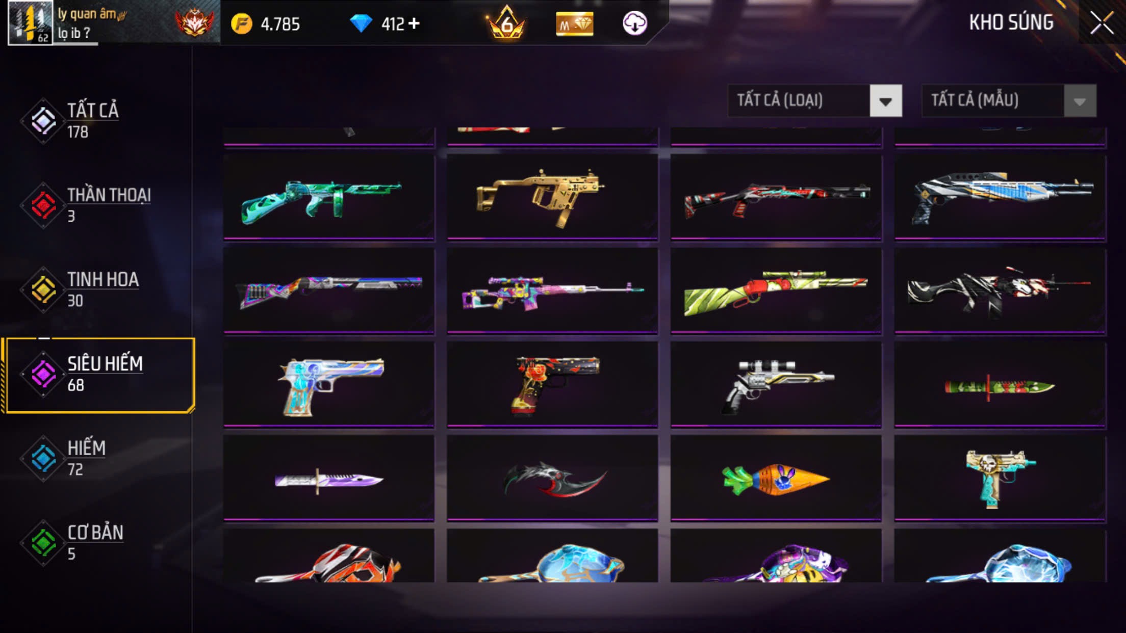 Ảnh 4 tài khoản Free Fire #FF165