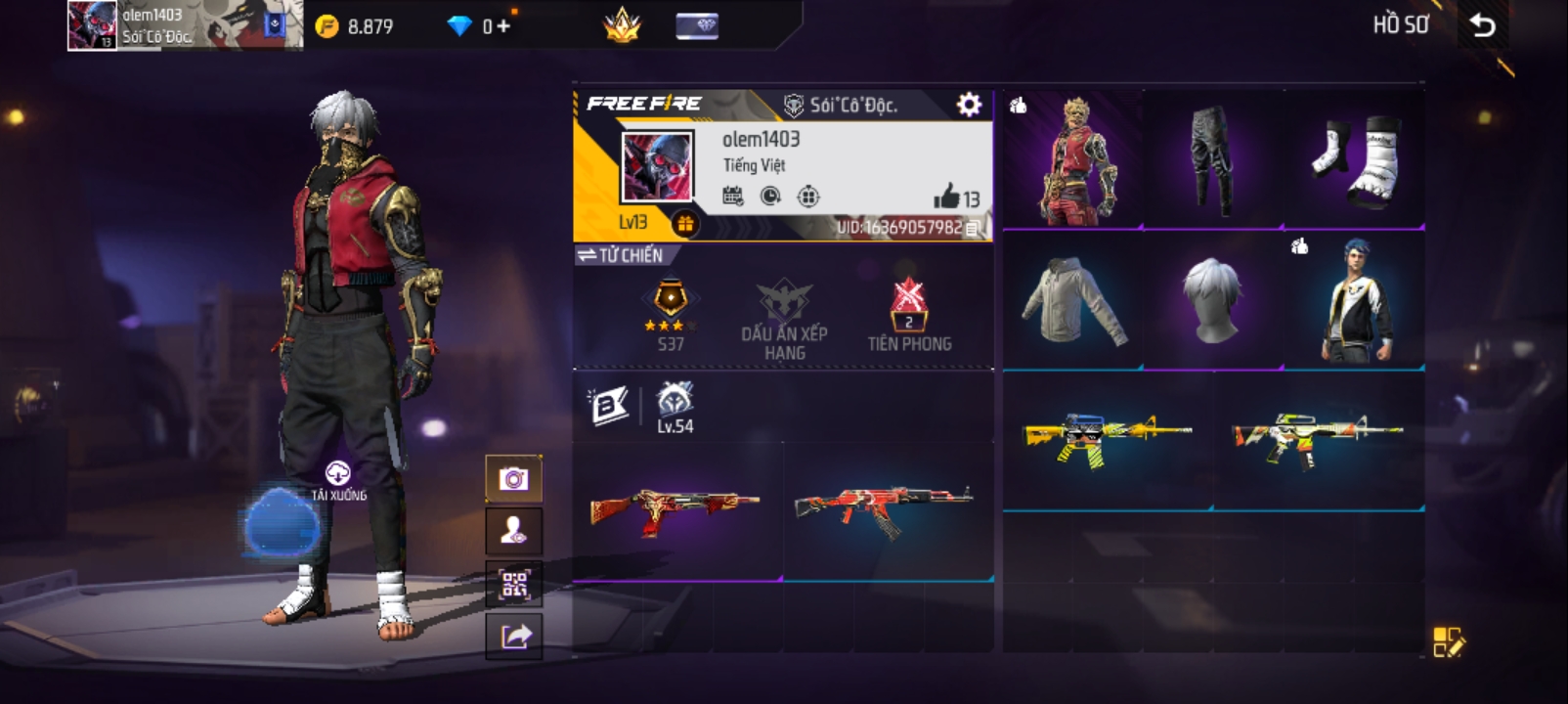 Ảnh 3 tài khoản Free Fire #FF130